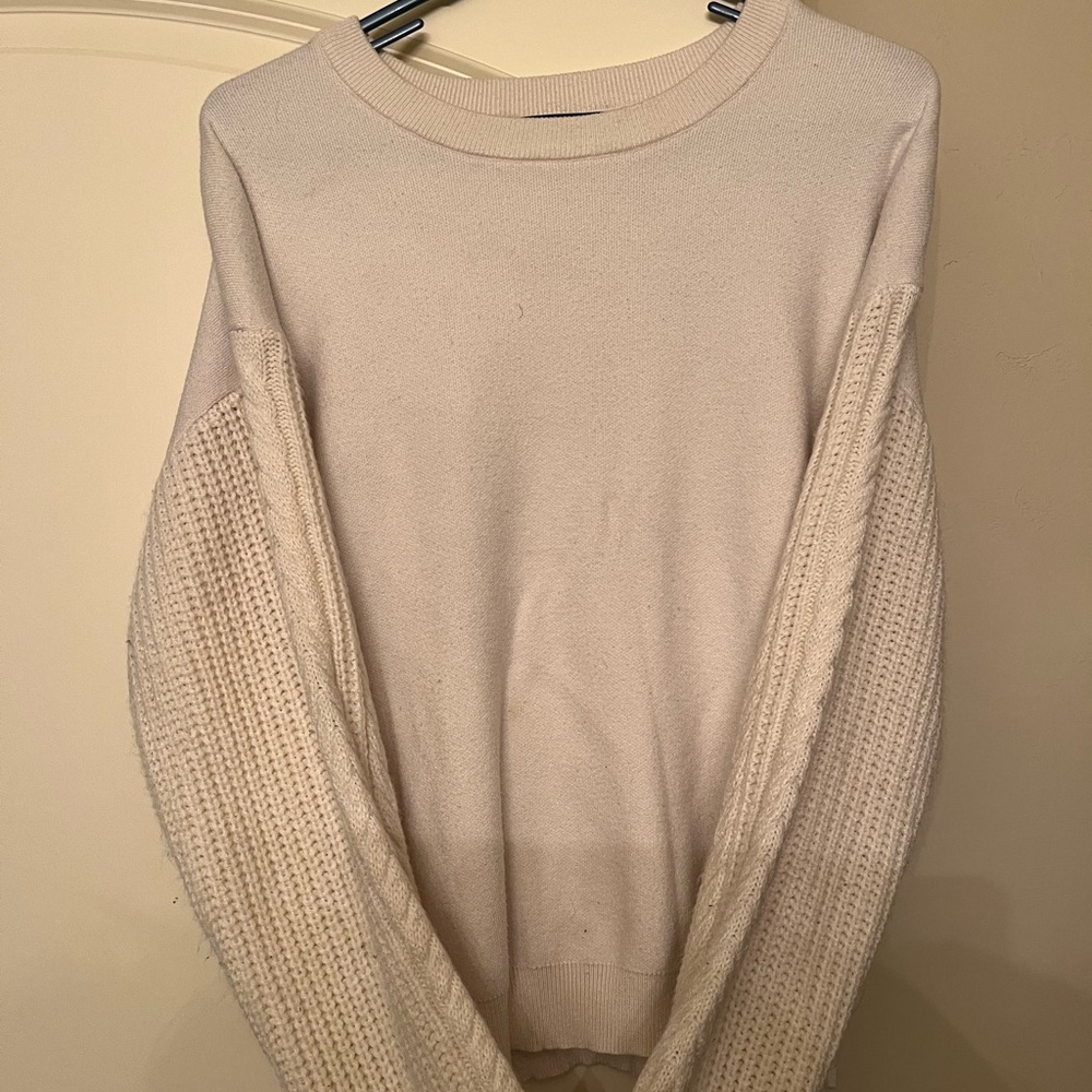 Elegant Women's Cream Sweater
